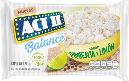 Palomitas Microondas Pimienta Limon (pz)