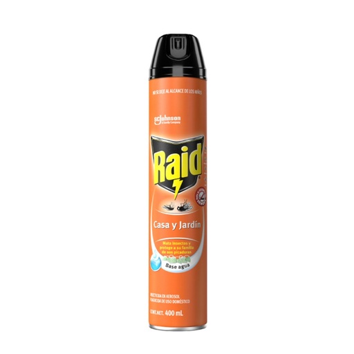 Insecticida Casa Y Jardín Raid