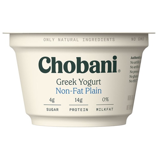 Yogurt Griego Natural 0% Chobani (150grs)